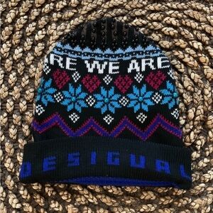 Desigual Knit Beaded Hat